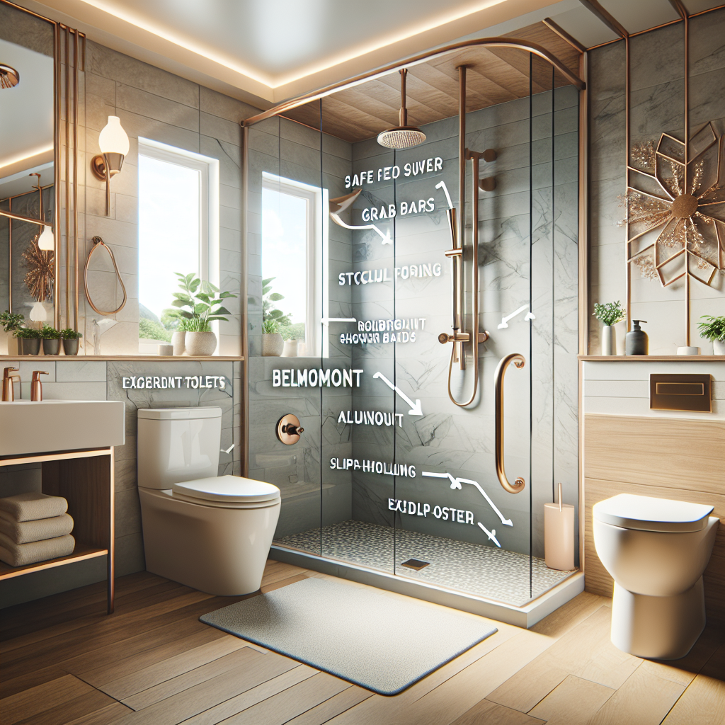 Belmont's Newest Suite of Comfort & Safety: Contemporary Bathroom Designs for the Elderly. Modern, safe and comfortable bathroom design for seniors in Belmont.