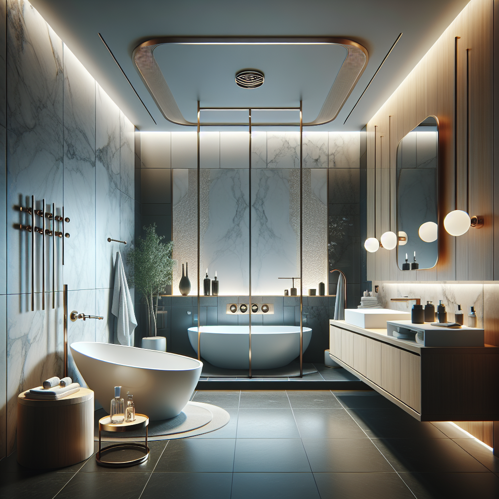 Luxurious bathroom remodeling with modern fixtures in Braintree.