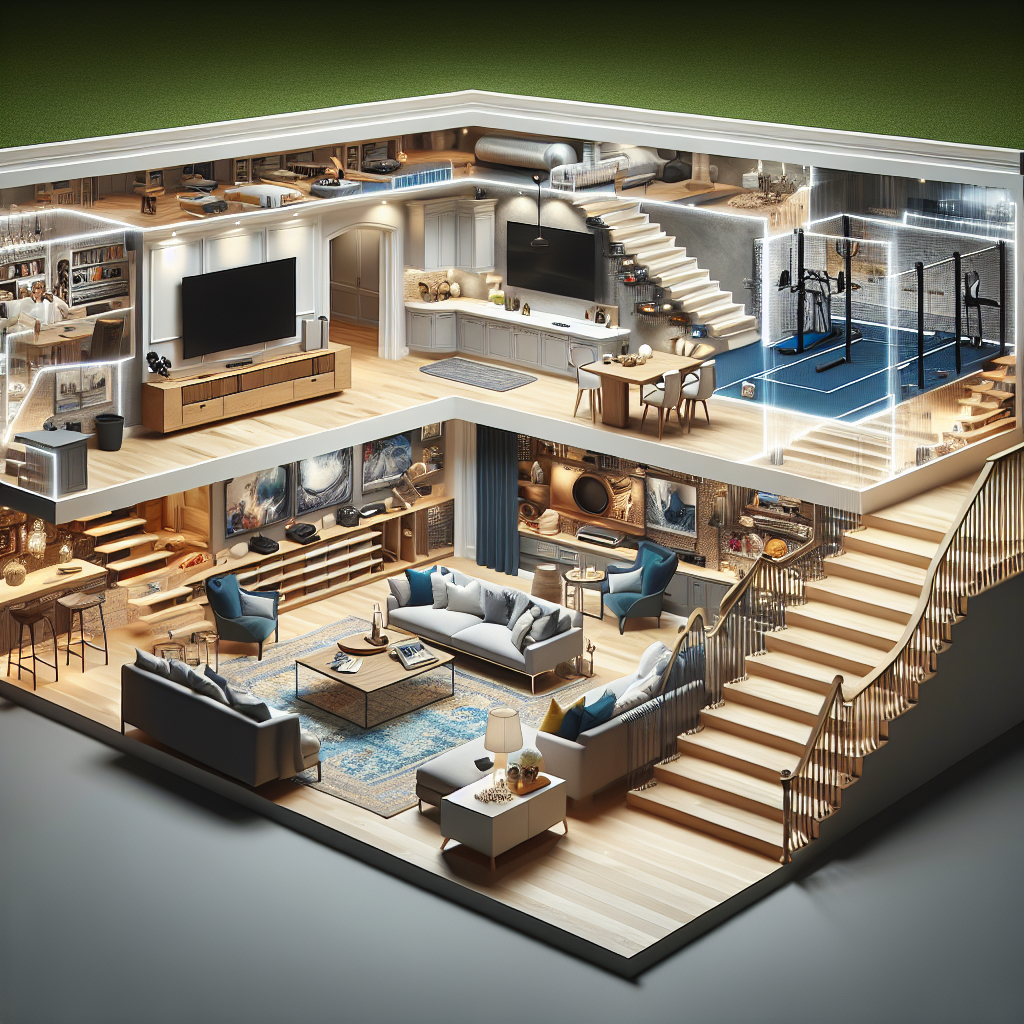 Transforming Your Space: Full-Service Basement Remodeling Unleashed. Home improvement through comprehensive basement remodeling service.