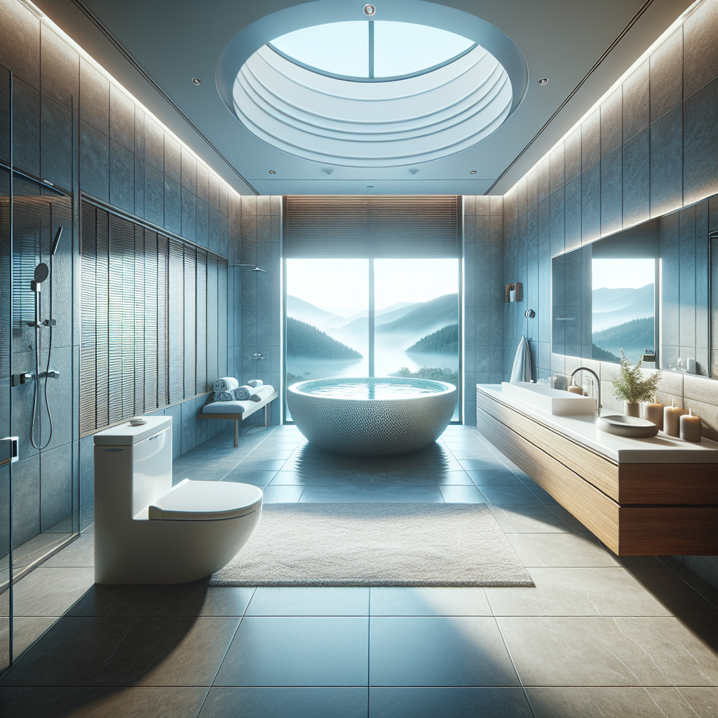 The Dream Turned Reality: A Master Bathroom Overhaul A beautiful scene of a fully renovated and modernized master bathroom.