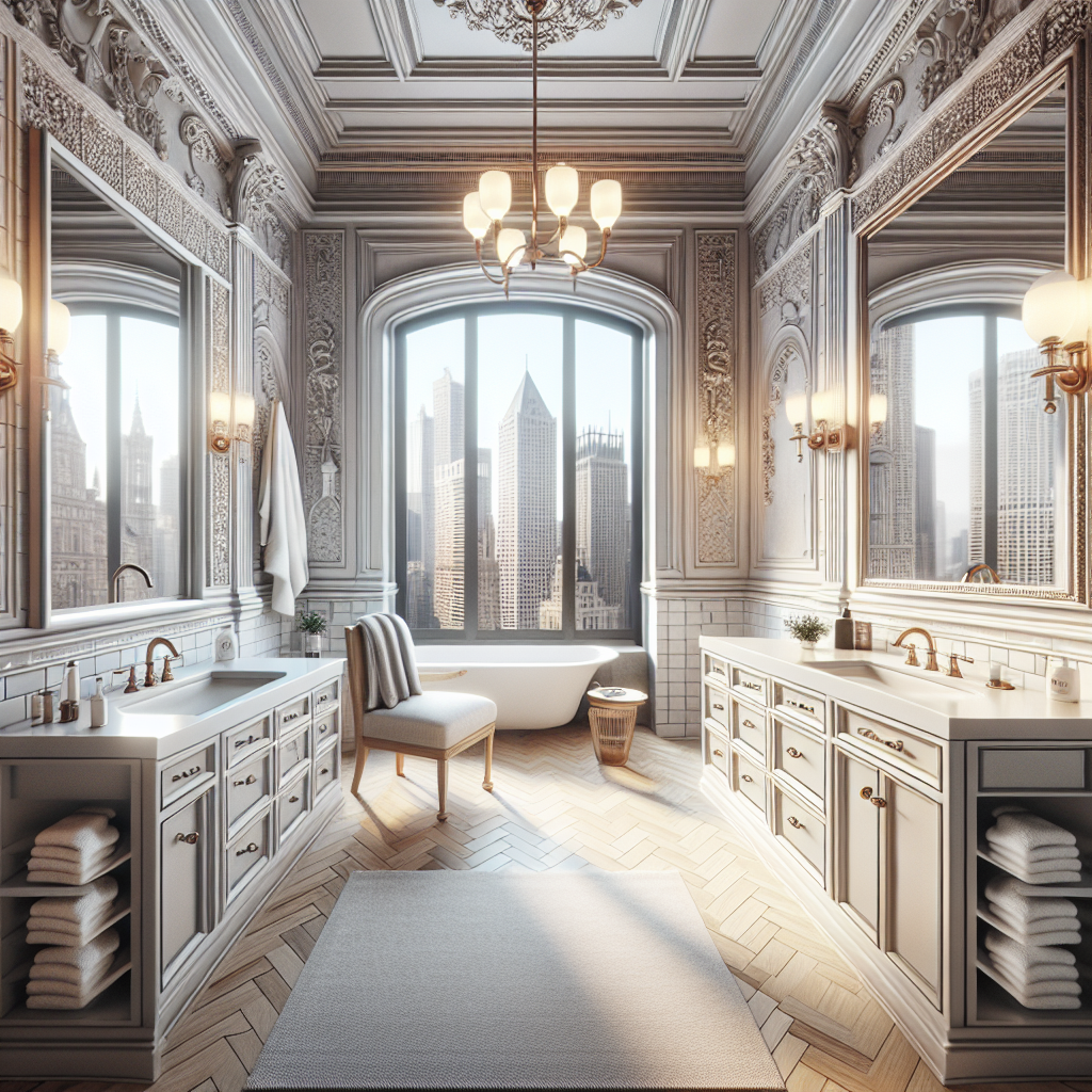 Caption: A sneak peek into the future of interior designing with this freshly remodeled bathroom in Dedham that beautifully signifies the blend of modern and contemporary design elements. A photograph of a newly remodeled, modern bathroom in Dedham, demonstrating contemporary designs of the future.