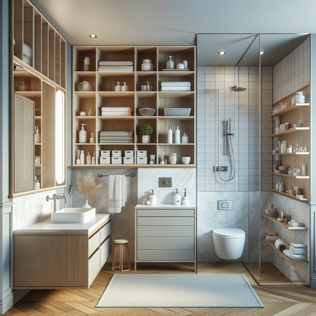 Enhanced small bathroom after smart remodeling in Cambridge.