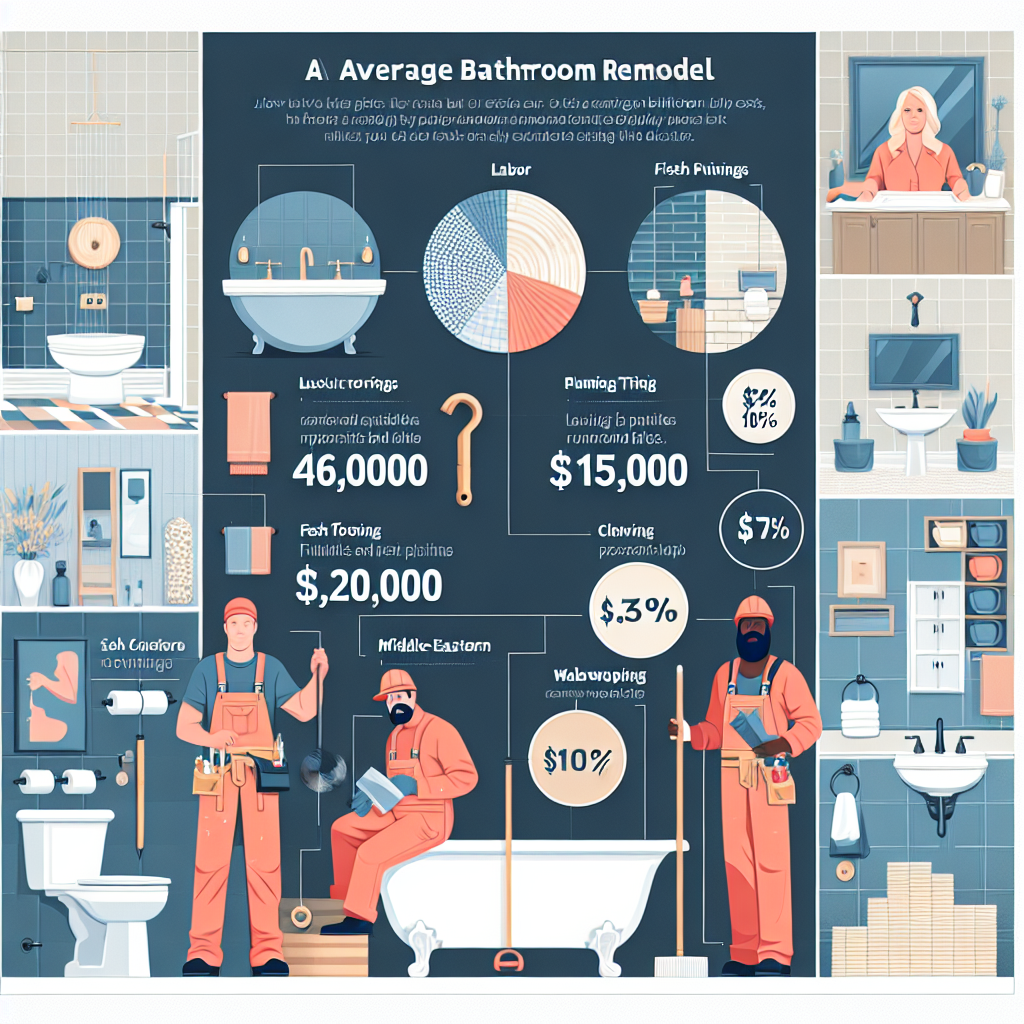 The Truth Behind Average Bathroom Remodel Costs Unveiled! A conceptual image representing the process of bathroom renovation and the average costs involved.