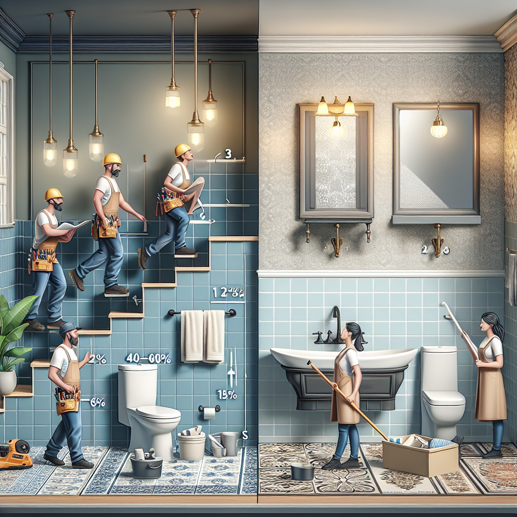 Unveiling Real Renovation Elegance: The Average Cost of a Modern Bathroom Remodel A newly remodeled modern contemporary bathroom unveiling the average costs of renovation.