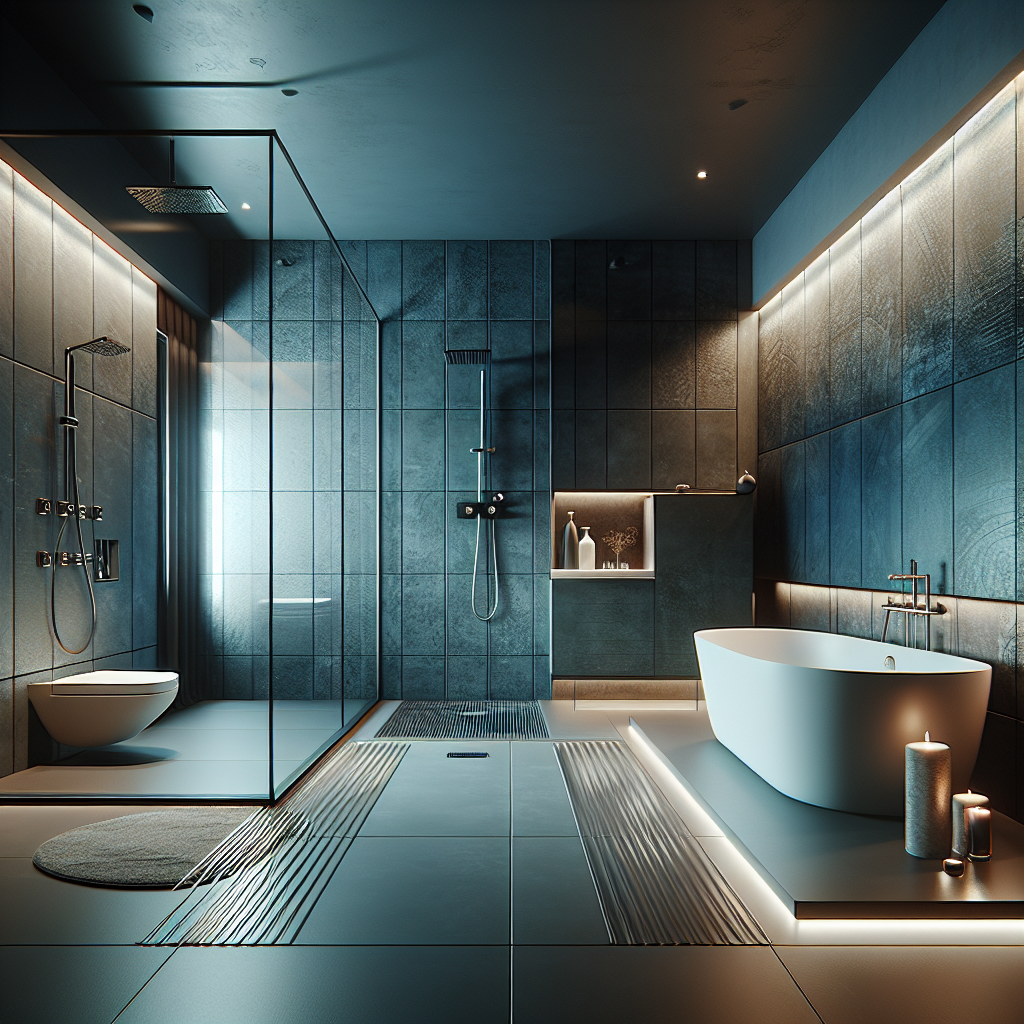 Professional experts transforming a bathroom space into a modern and contemporary design.