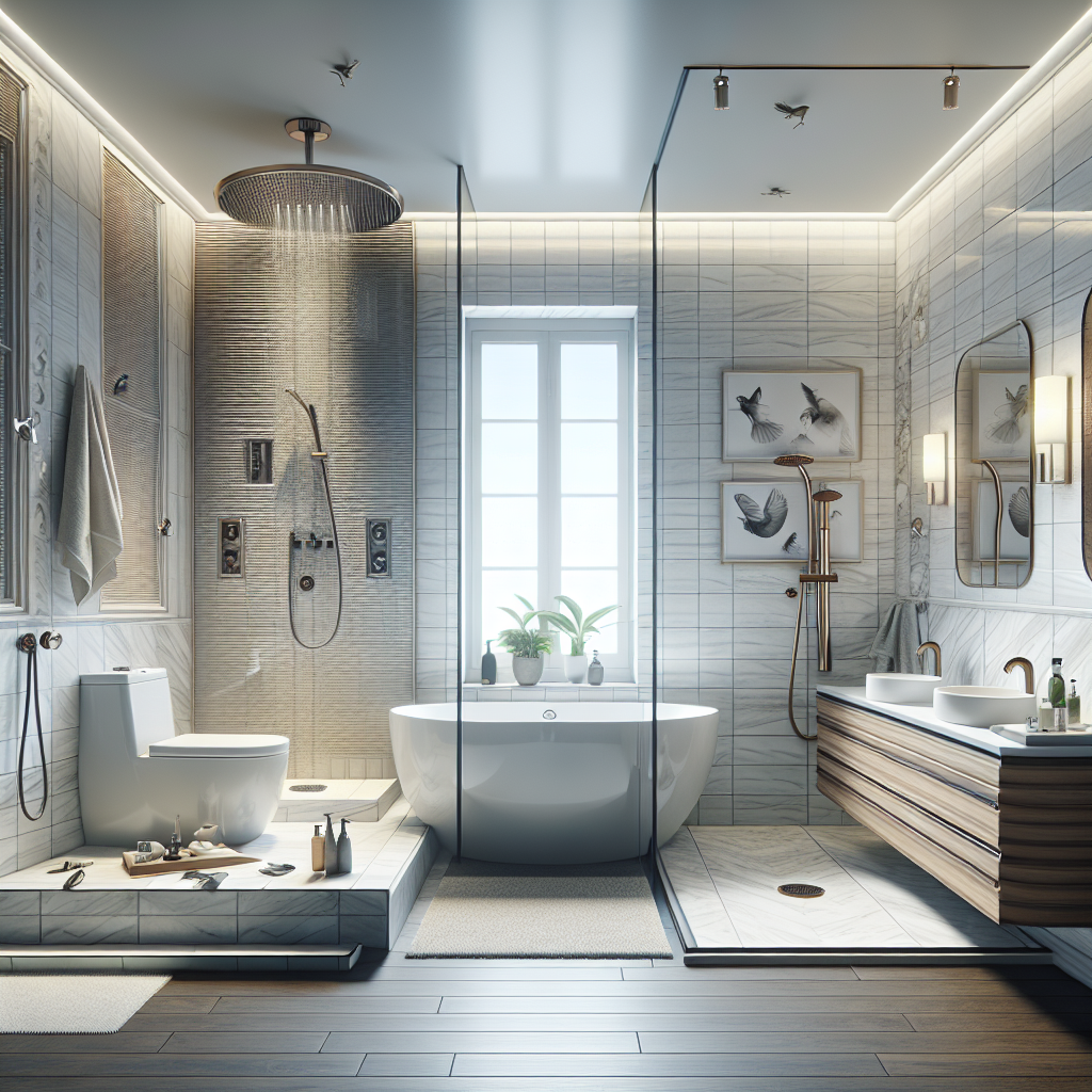 Arlington's One-Day Contemporary Bath Remodel Solutions: Experience Rapid Transformation! Modern and contemporary design bathroom remodelled in Arlington within a day.
