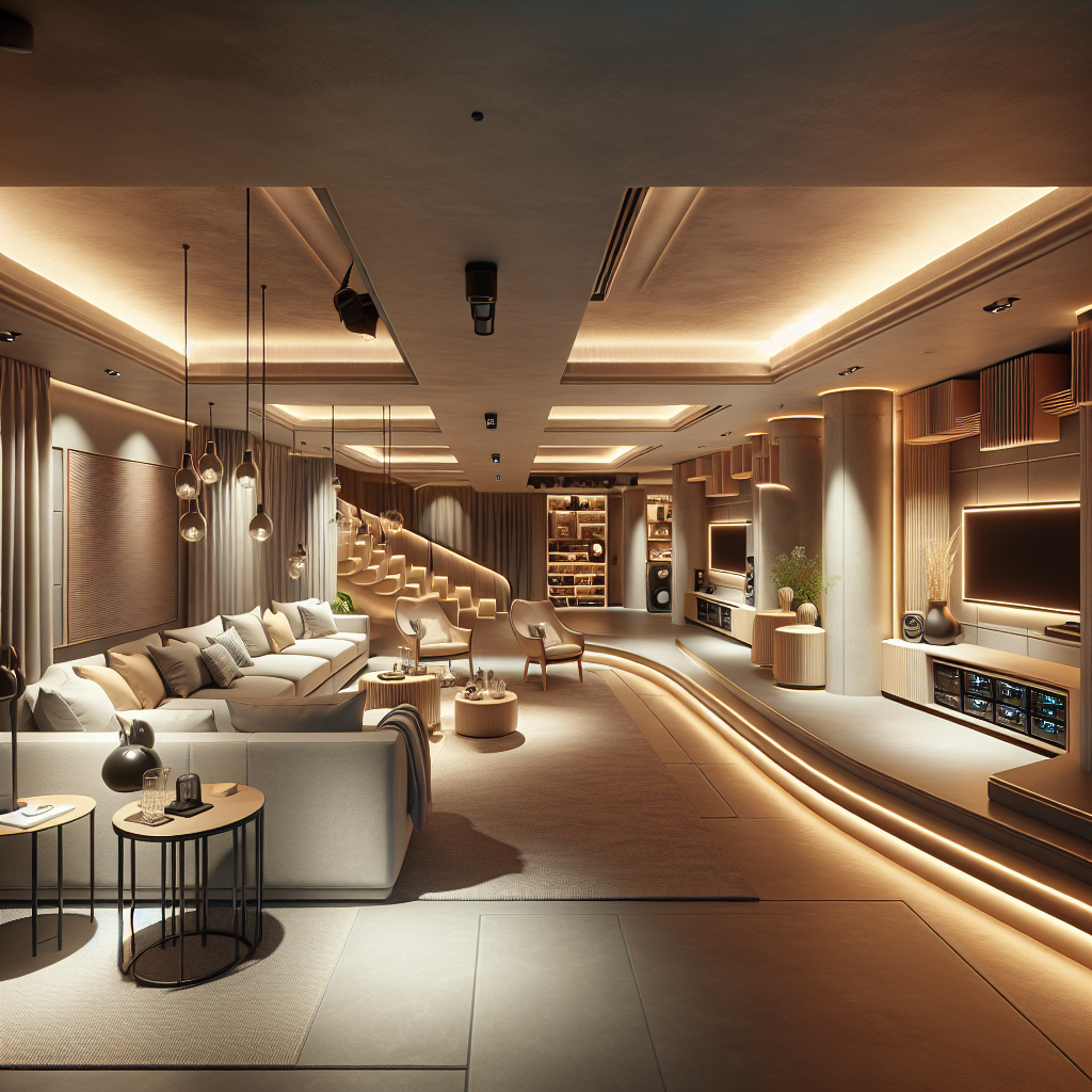 Beautifully renovated basement in Lexington, showcasing our unbeatable home enhancement solutions.