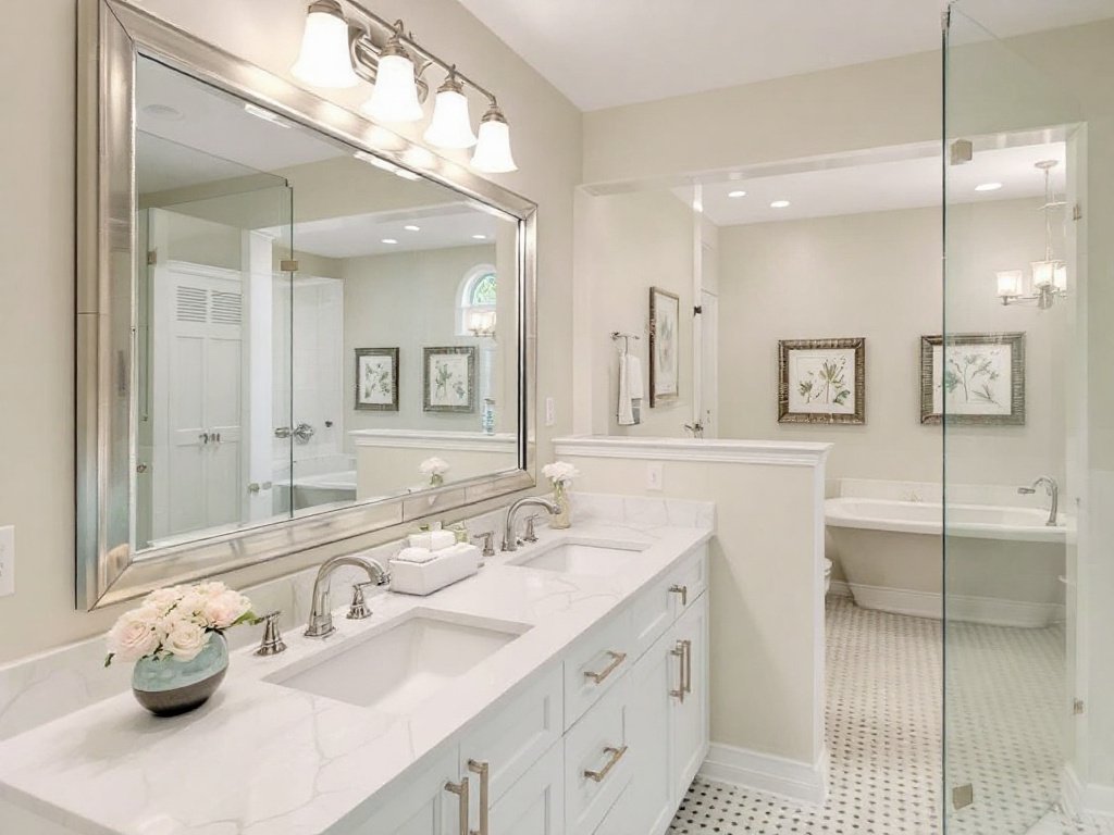 Unleashing Life to Your Bathroom Spaces: Top-notch Remodeler in Winchester, MA. A professionally remodeled bathroom showcasing an elegant design in Winchester, Massachusetts.