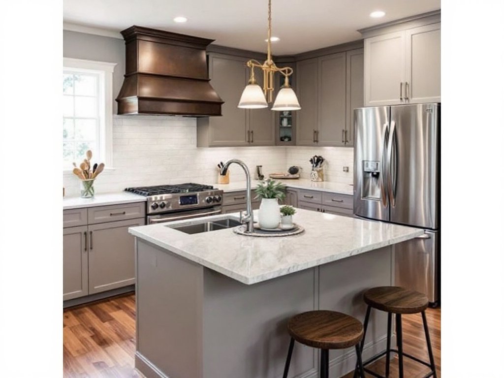 Top-Tier Kitchen Renovation Services in Walpole, MA. Alt Text: Modern and contemporary kitchen interior remodelled by top-tier contractors near Walpole, MA.