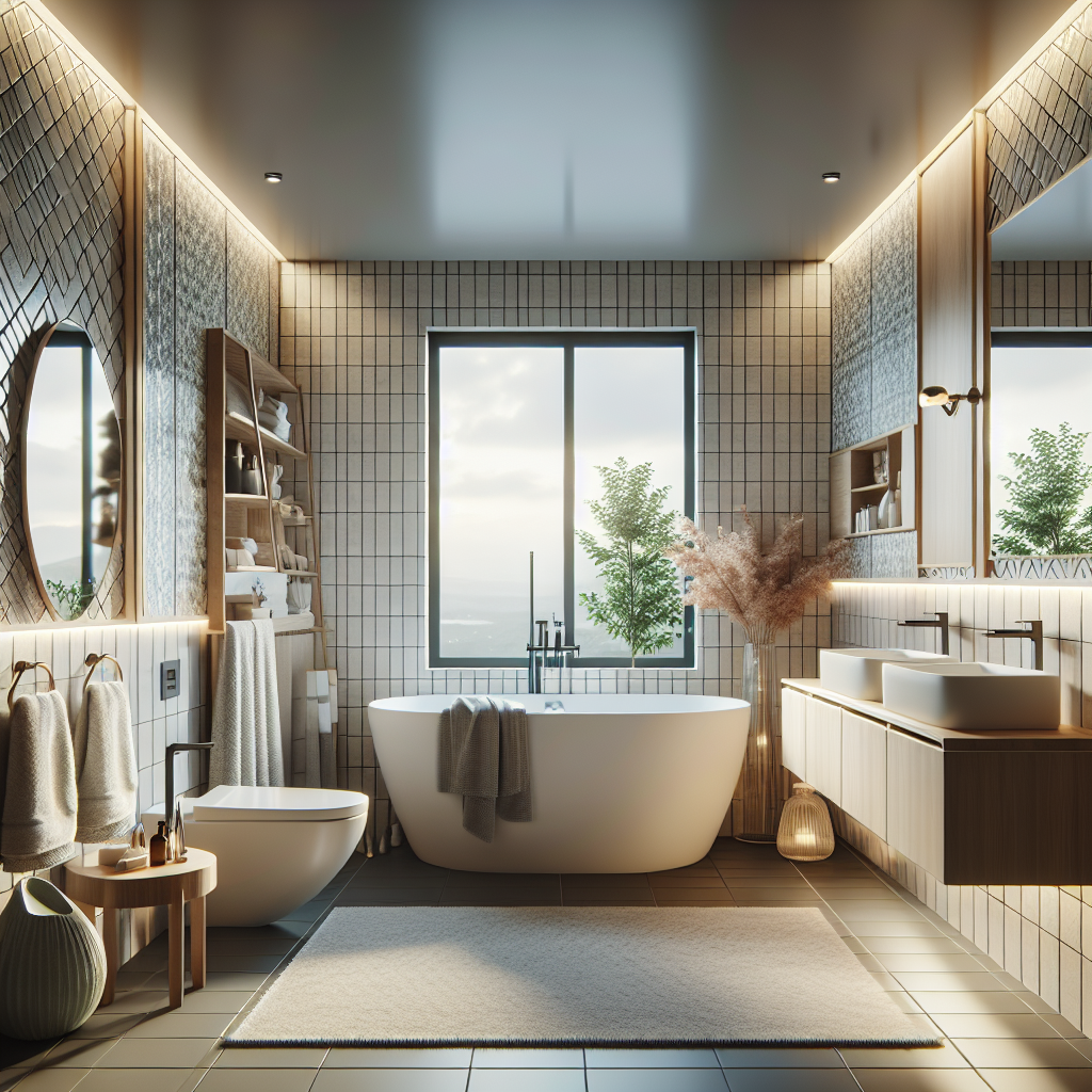 Unveiling the Charm of Small Bathroom Makeovers: A Blend of Modernity and Contemporary Design A stunning photo capturing modern, contemporary designs applied to a small bathroom makeover.