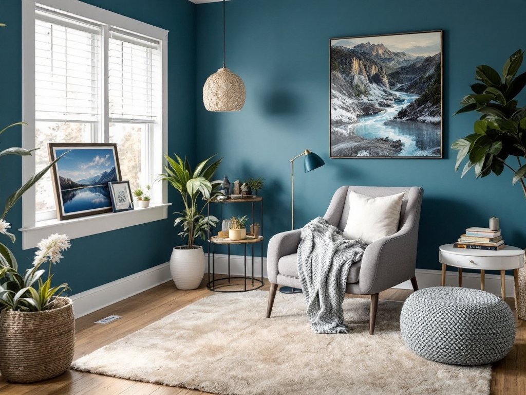 Experience a Living Space Makeover with Superior Interior Painting in Bedford, MA. Exquisite interior painting transforming a living space in Bedford, MA.
