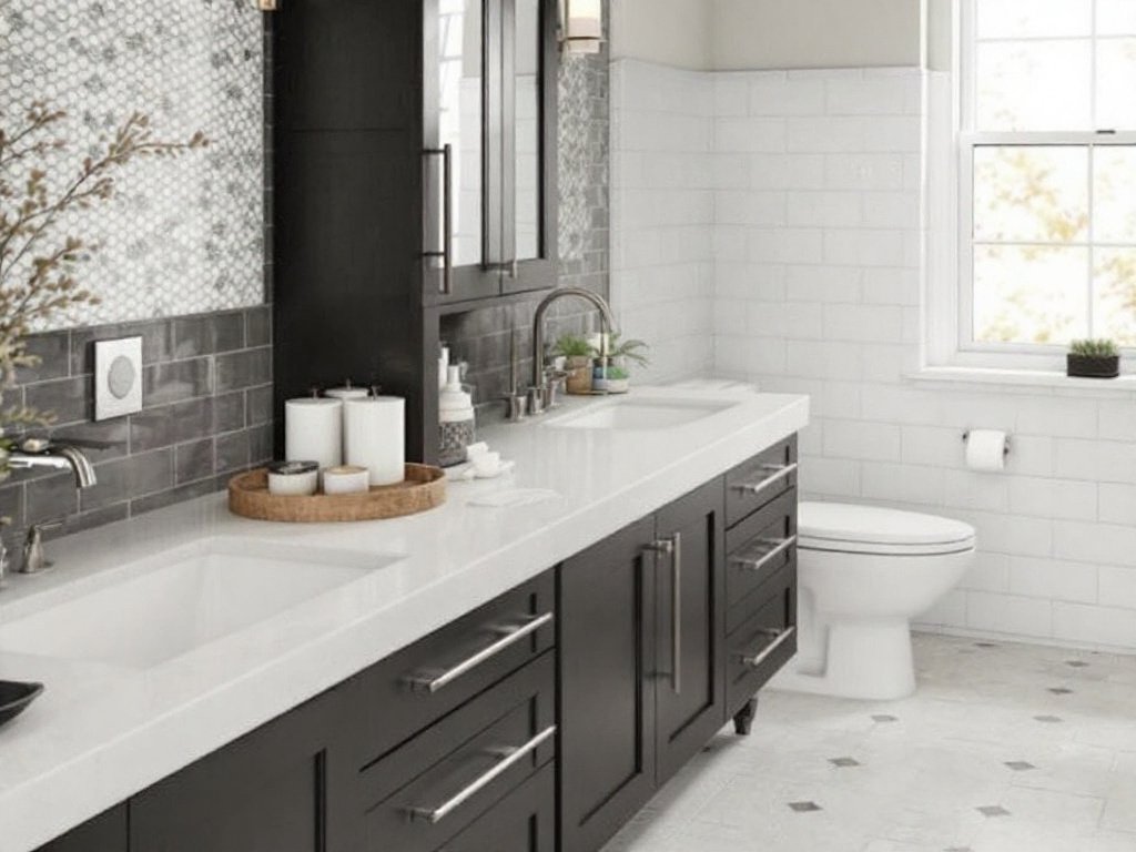 Caption: Elevate your living space with top-notch tile flooring and bathroom renovation services near Sudbury, MA. Alt text: Professional tile flooring installation and beautiful bathroom remodeling services in Sudbury, MA.