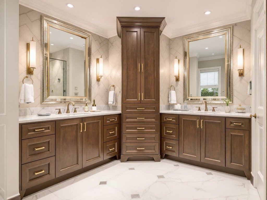 The Stunning Unveiling of Lexington Luxe's Modern Bathroom Transformation. Lexington Luxe Masterful Bathroom Transformation revealing a modern, contemporary design.