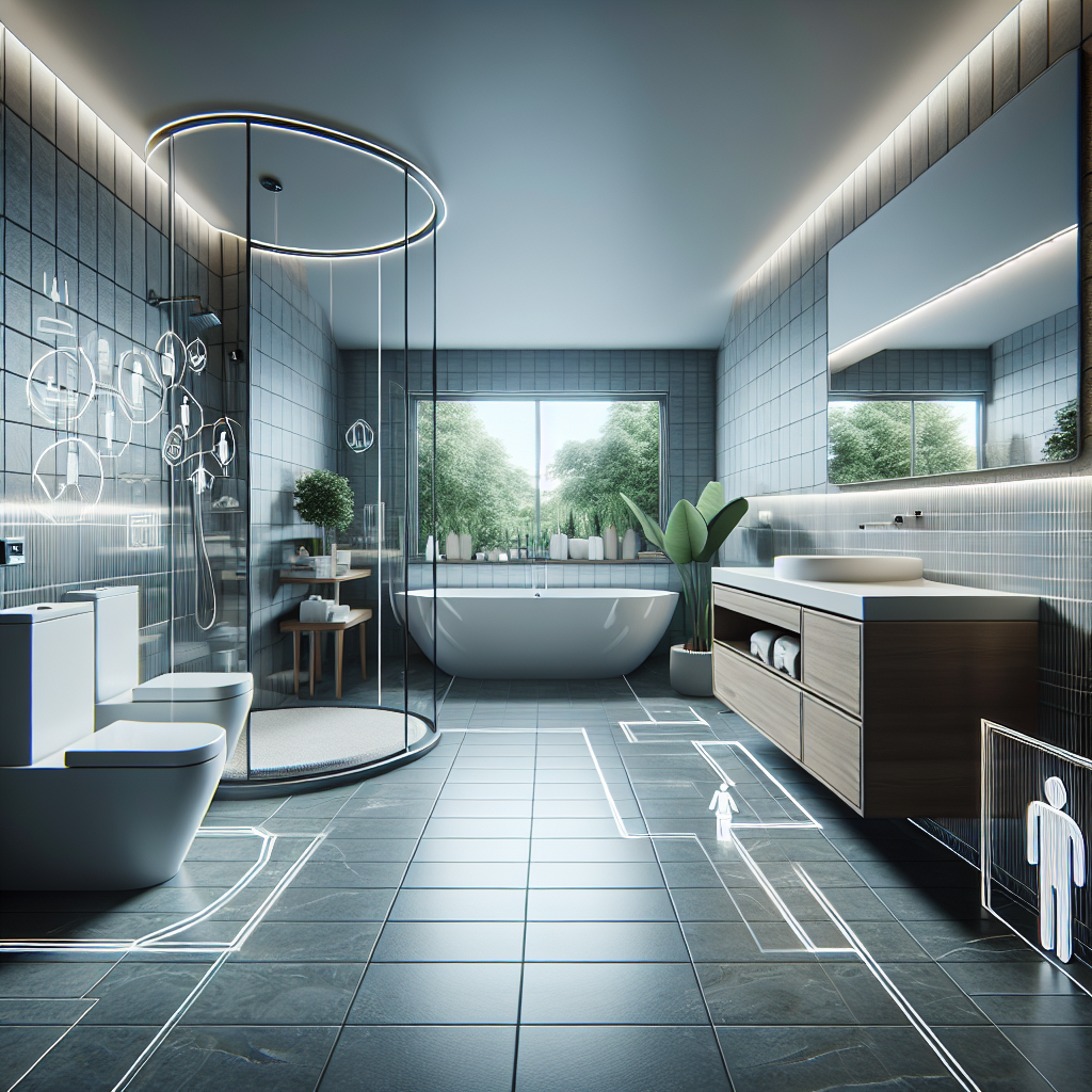 Caption: Rethink, Redesign, Remodel - A contemporary bath remodel giving a fresh lease of life to your home! Alt Text: Modern bath remodel in contemporary design rejuvenating the overall vibe of a home.