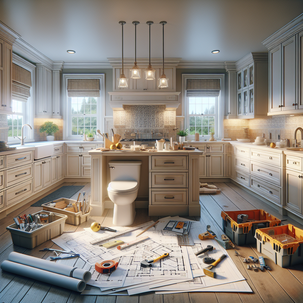 Discover Seamless Home Renovation with Experienced General Contractor. A General Contractor discussing home revamp plans with homeowners.