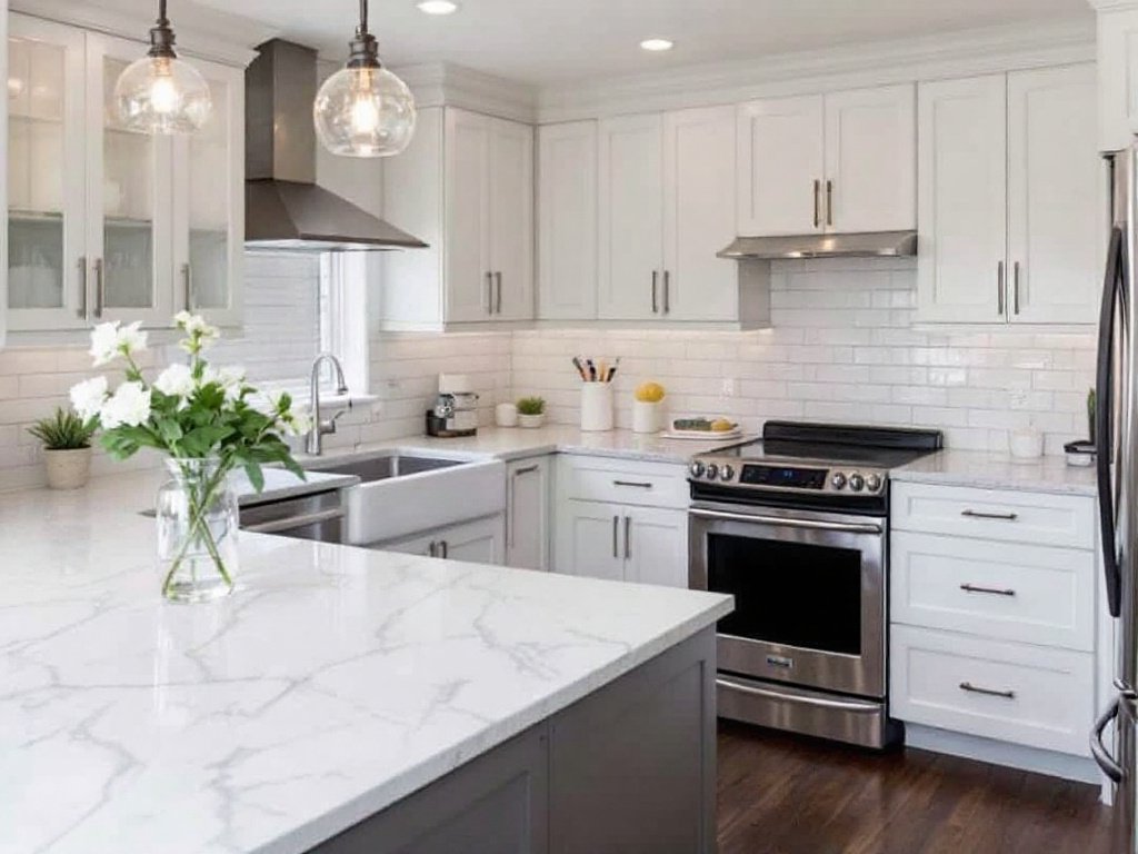 Caption: Experience the Transformation! A complete makeover of your kitchen space under the expertise of leading kitchen renovation contractors near Lincoln, MA. Master the art of modern, contemporary design. Enhanced modern kitchen showcasing latest contemporary design after renovation by finest contractors near Lincoln, MA.