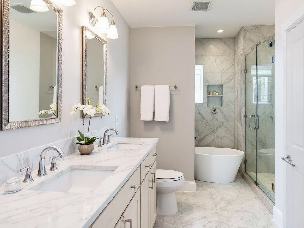 Revamp your Bathroom with Contemporary Designs by Renowned Contractors in Melrose, MA. Modern bathroom renovation by exceptional contractors near Melrose, MA.