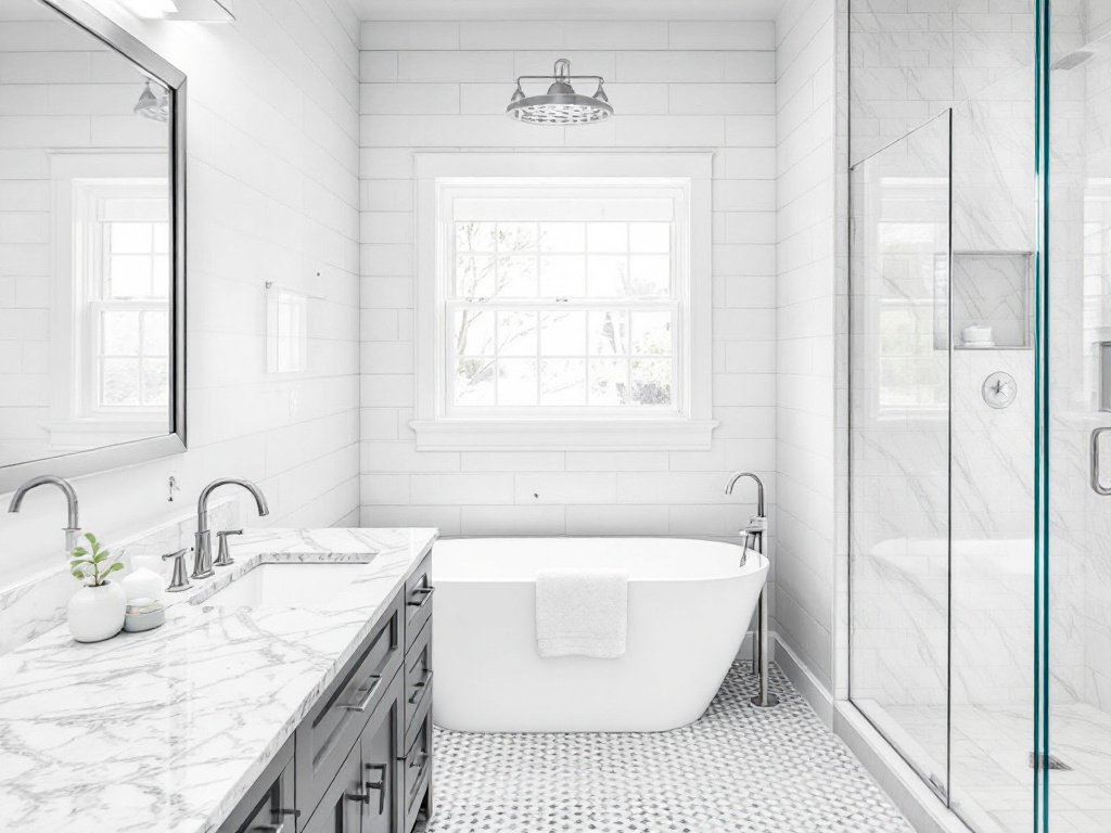Expert Bathroom Renovations in Melrose, MA. Bathroom renovation process by skilled contractors near Melrose, MA.