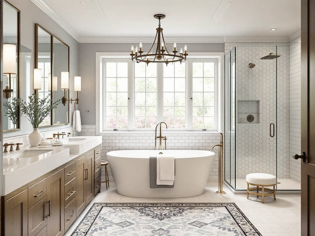 Exquisite and Luxurious Custom Bathroom Designs in Boston Alt Text: A lavishly designed customized bathroom in Boston showcasing the epitome of luxury.
