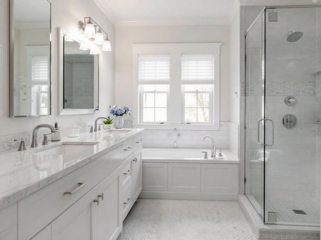 Image of a beautifully remodeled bathroom designed by renowned general contractors near Canton, MA.