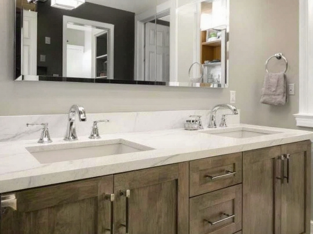 Modern and contemporary designed superior bathroom remodeled by a top-notch general contractor near Randolph, MA.