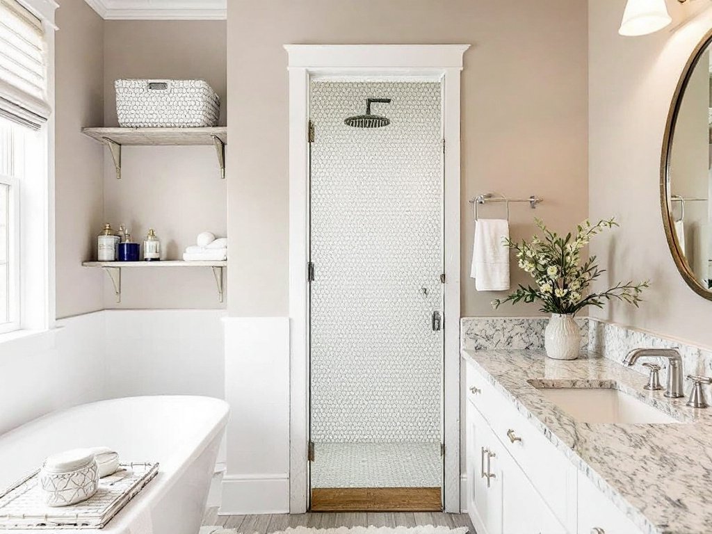 A colorfully rejuvenated interior space in Lexington, MA featuring a fresh, artistic paint job.
