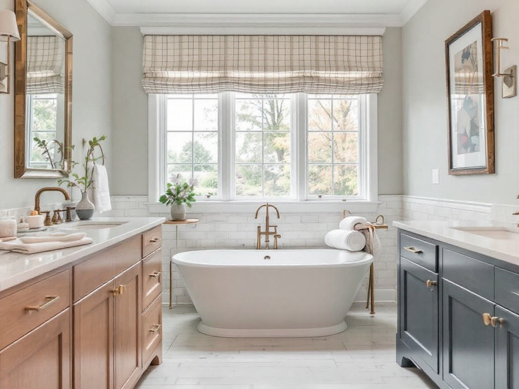 Professional bathroom contractor and expert designer in Quincy, MA, demonstrating the transformation of a dull space into a luxurious retreat with a modern and contemporary design.