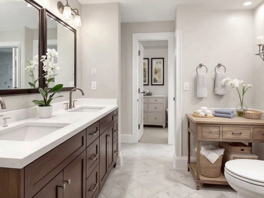 Quality contractors remodeling a bathroom in Needham, MA.