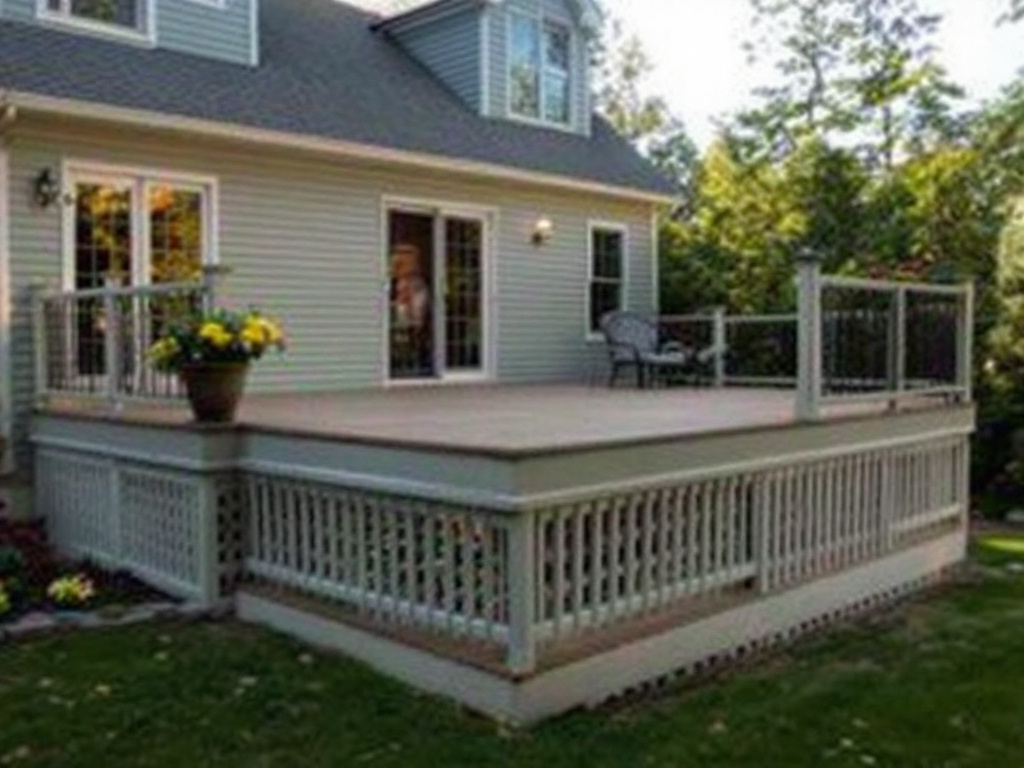 Image displaying a newly remodeled deck in a home located near Wayland, MA.