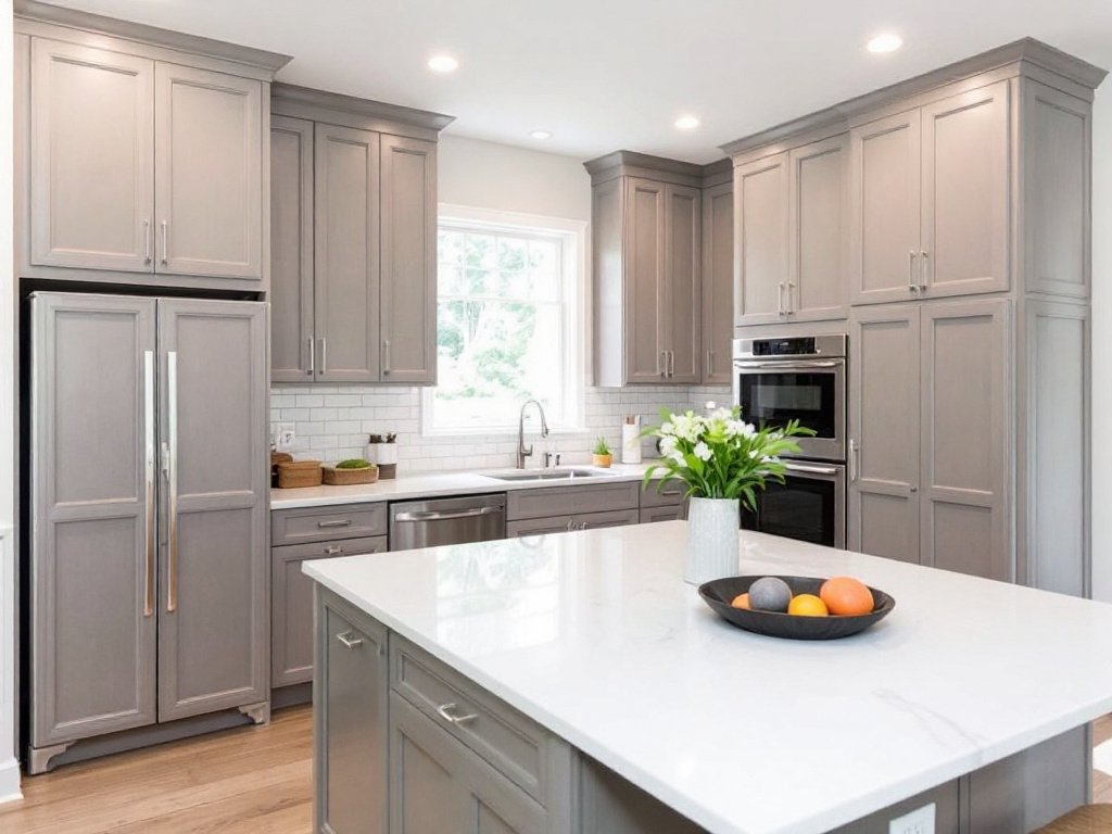Caption: A testament to the proficiency of Kitchen Renovation Contractors situated in Walpole, MA—advancing kitchens into modern masterpieces. Kitchen renovation contractor in Walpoon, MA showcasing a newly renovated modern contemporary kitchen.