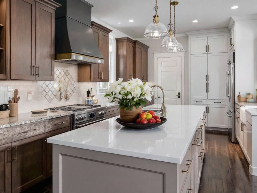 Skilled kitchen renovation contractors working on a modern kitchen remodeling project in Braintree, MA.