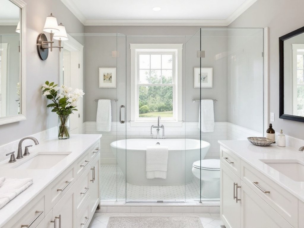 A beautifully remodeled bathroom in Wellesley, MA, showcasing its full potential through exceptional renovations.