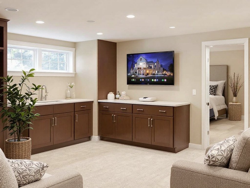 Transcending Limits with Contemporary Basement Remodeling in Weston, MA. Stunning modern basement remodeling design in Weston, MA