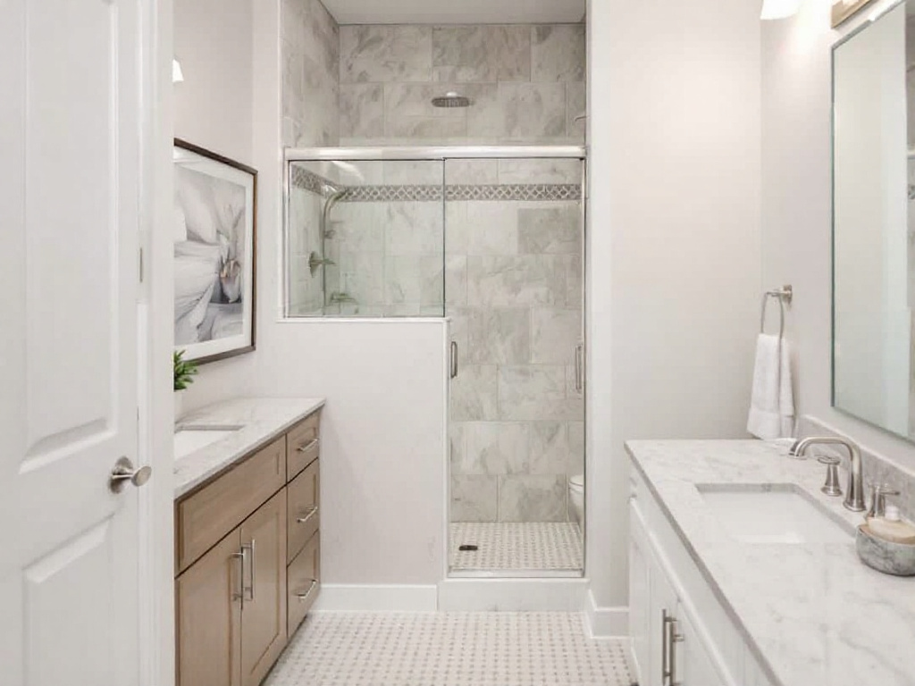 Image presenting the best tile installation services for bathroom remodeling near Newton MA.