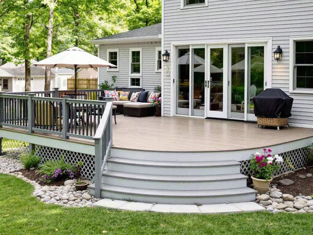 Modern Deck Installation in Sudbury, MA: Upgrade Your Outdoor Living! Modern and contemporary deck installation in Sudbury, MA, enhancing outdoor living.