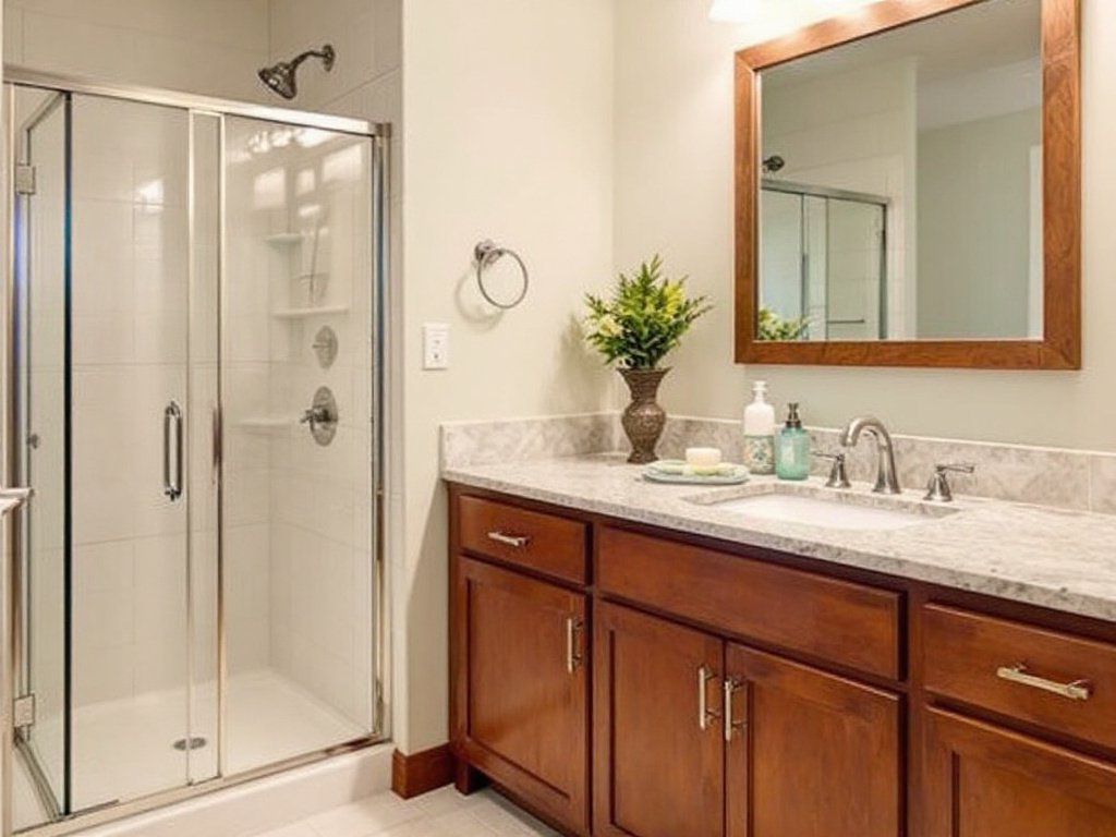 Skillful Bathroom Remodeling by Expert General Construction Contractors in Norwood, MA Professional construction contractors working on a bathroom remodel in Norwood, MA