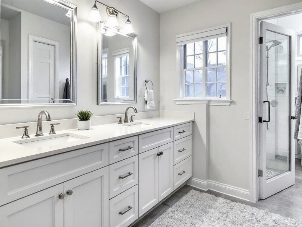 'Professional bathroom contractors in Sudbury, MA revamping a bathroom'