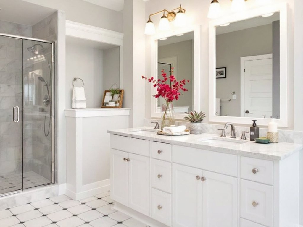A Mesmerizing Bathroom Oasis Transformation by Expert Contractors in Sudbury, MA. Expert bathroom contractors transforming a bathroom into a personal oasis in Sudbury, MA.