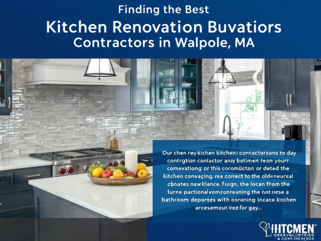 A local Walpole, MA kitchen renovation contractor showing his advanced skills.