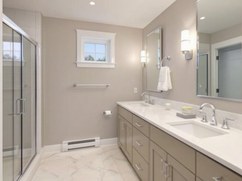Winchester's Masterpiece: A Testament of Unleashed Creativity through Full Bathroom Addition. Alt text: Luxurious modern bathroom after full addition in Winchester, Massachusetts showcasing exceptional creativity.