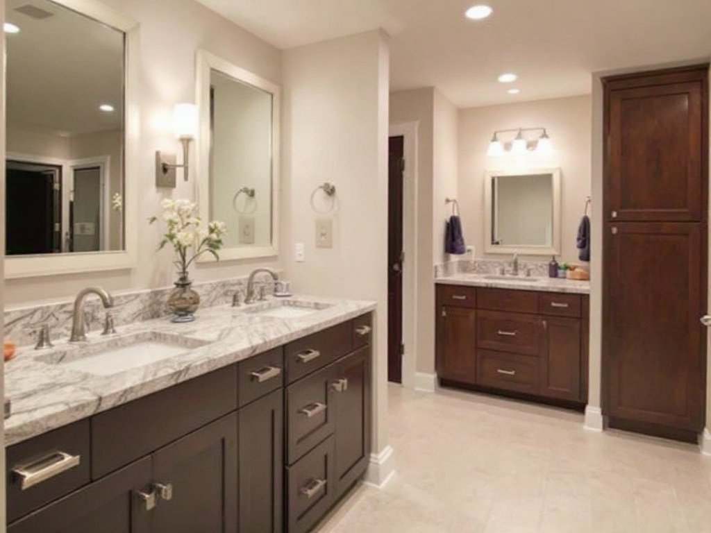 Alt Text: Experienced experts in Canton, MA unveiling the potential of a beautifully remodeled basement.
