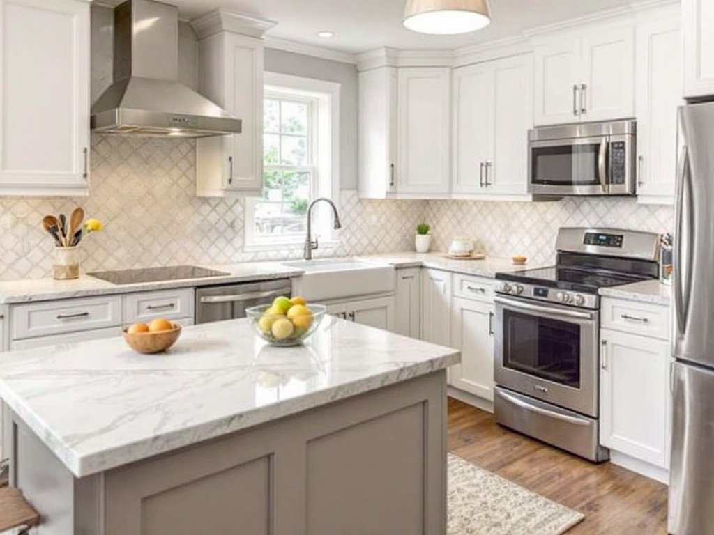 Skilled kitchen renovation professionals working on a high-quality project in Malden, MA.