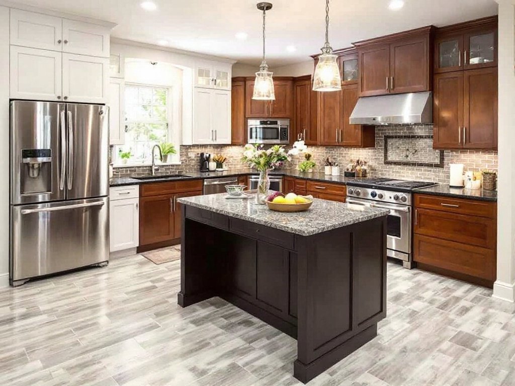 Modern, Contemporary Kitchen Renovation Mastery in Malden, MA. A modern, newly renovated kitchen by top-tier renovation contractors in Malden, MA.