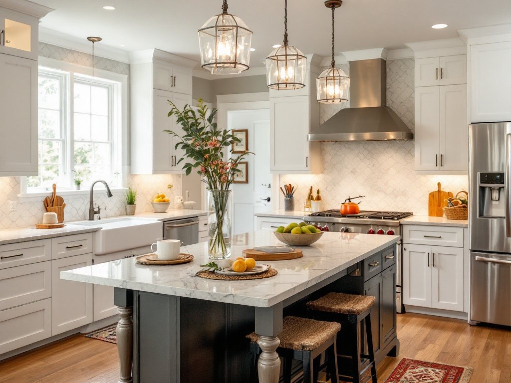 Professional kitchen remodelers completing a contemporary renovation in Lexington MA.