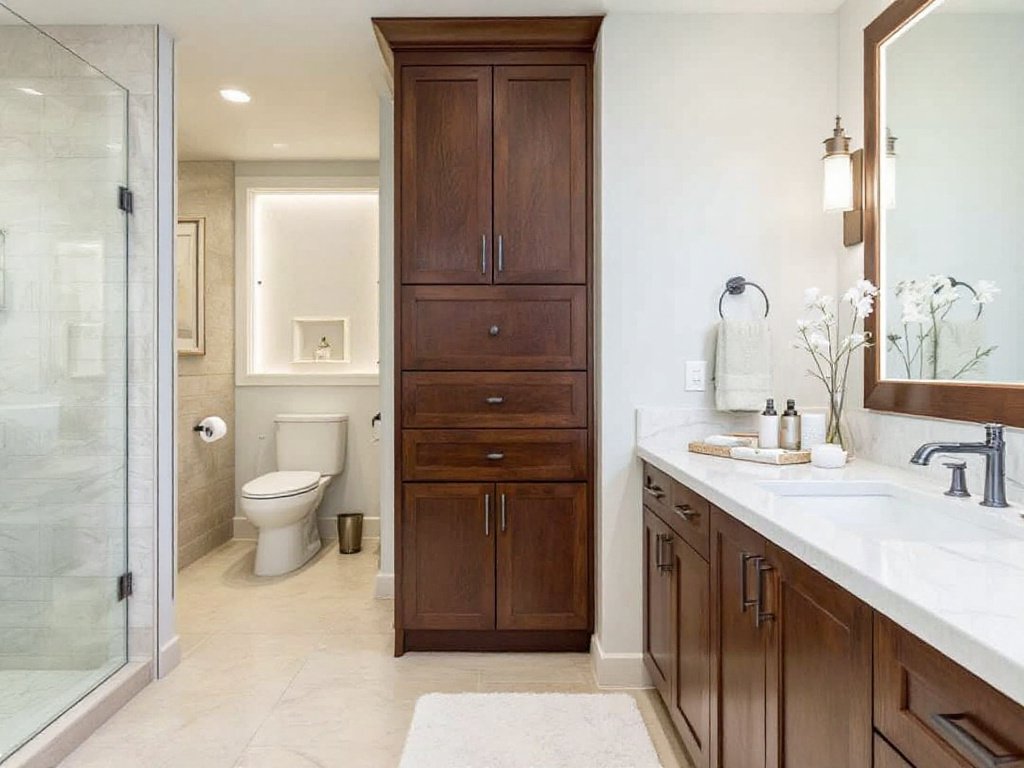 Sophisticated bathroom transformation showcasing the magic of Lexington Luxe.