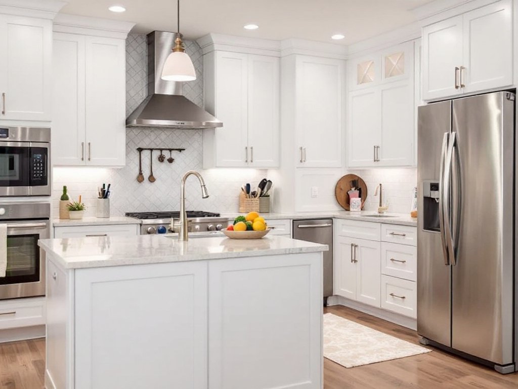 Advanced Kitchen Remodeling Solutions in Westwood, MA – Transforming Your Culinary World. Kitchen remodel featuring modern appliances, sleek cabinetry, spacious marble countertops beside luxury available in Westwood, MA.
