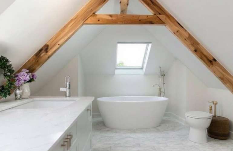 Spectacular Revamp with Attic Bathroom Remodeling in Medford MA!
