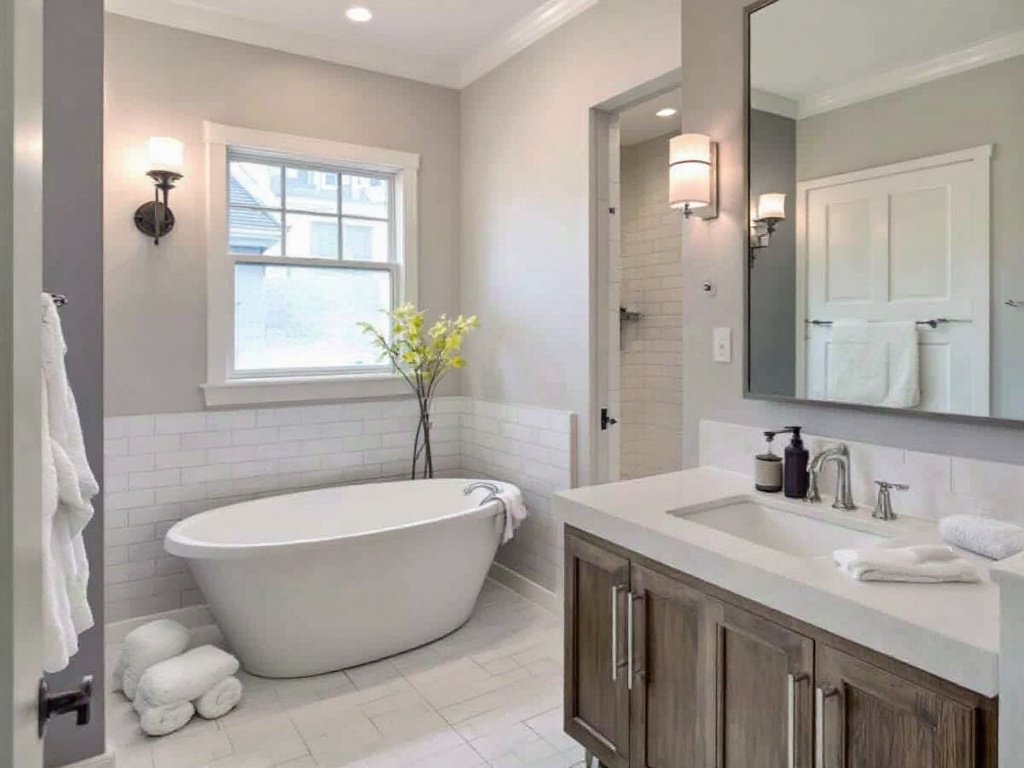 Caption: Your Bathroom Deserves a Modern Revamp: Discover the Ultimate Refurbishing Guide in Norwood, MA! Alt Text: Quality bathroom remodeling service by experienced contractors in Norwood MA, showcasing modern and contemporary design aesthetics.