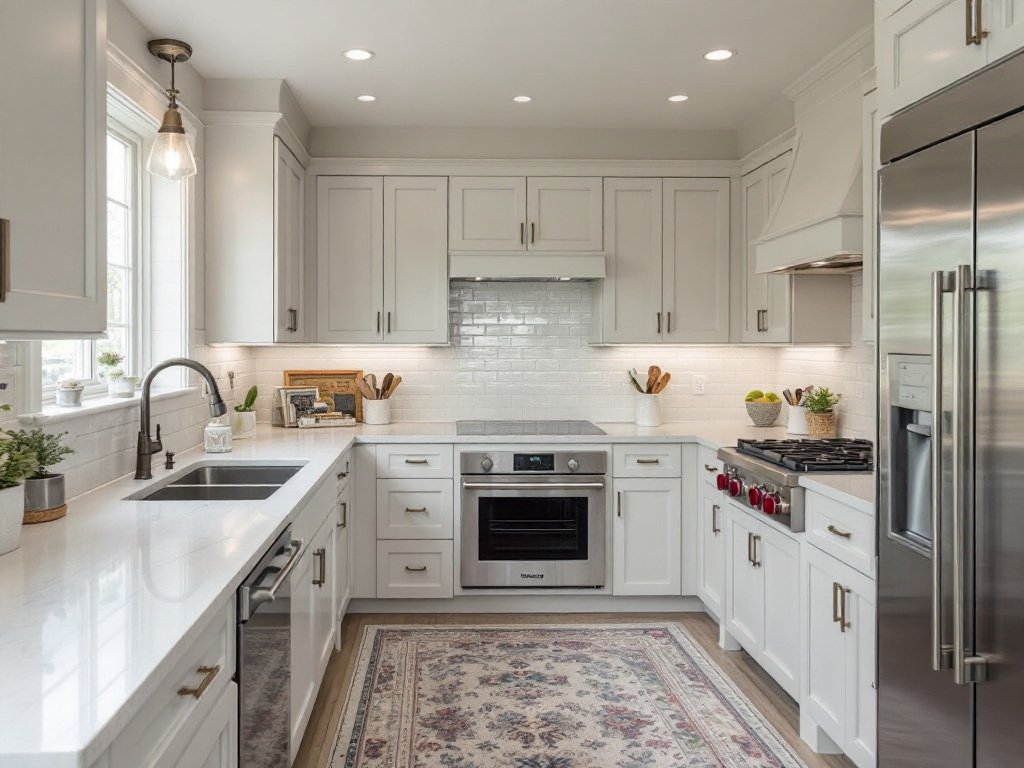 Caption: Making kitchen dreams come true! Experience contemporary kitchen remodeling, just around the corner in Quincy, MA. Kitchen remodelers working on a modern and contemporary design kitchen near Quincy, MA.