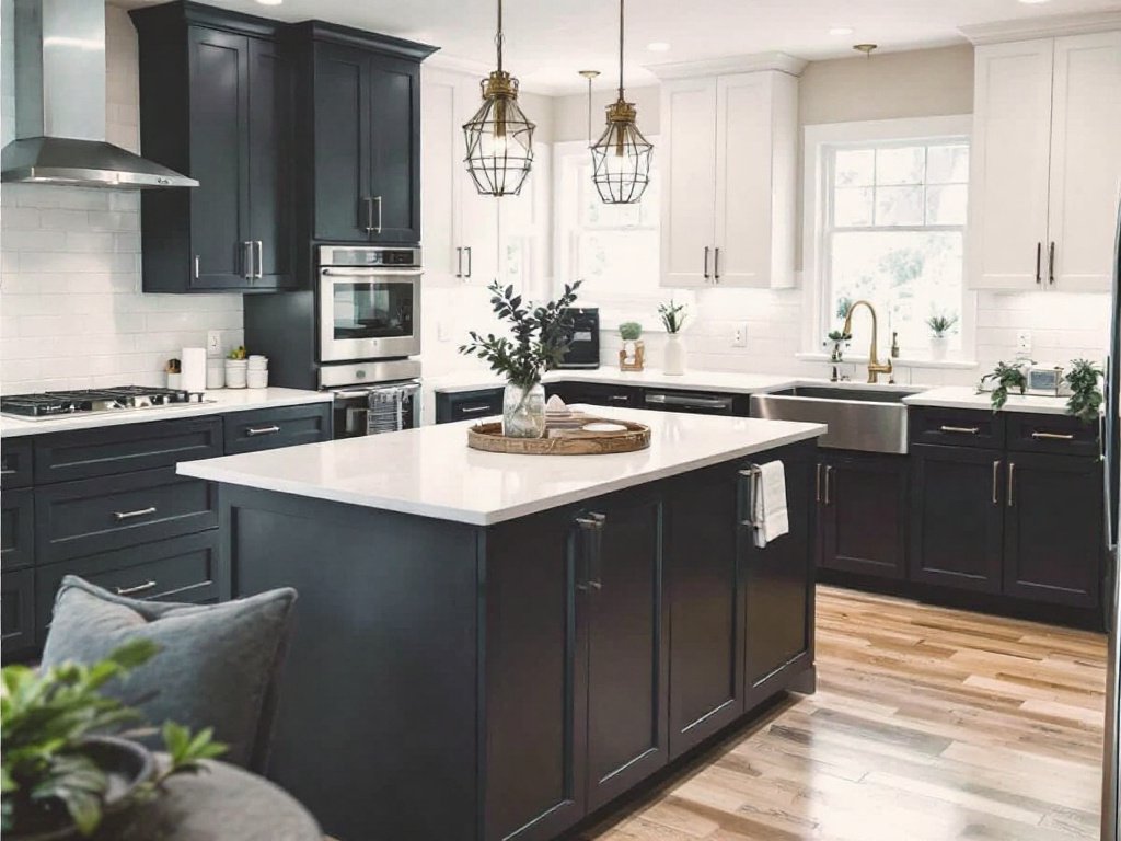'Your Kitchen transformation awaits: Find Top Kitchen Remodelers in Quincy, MA'. 'An image showcasing a sleek, updated kitchen promoting a local kitchen remodeling service in Quincy, MA.'